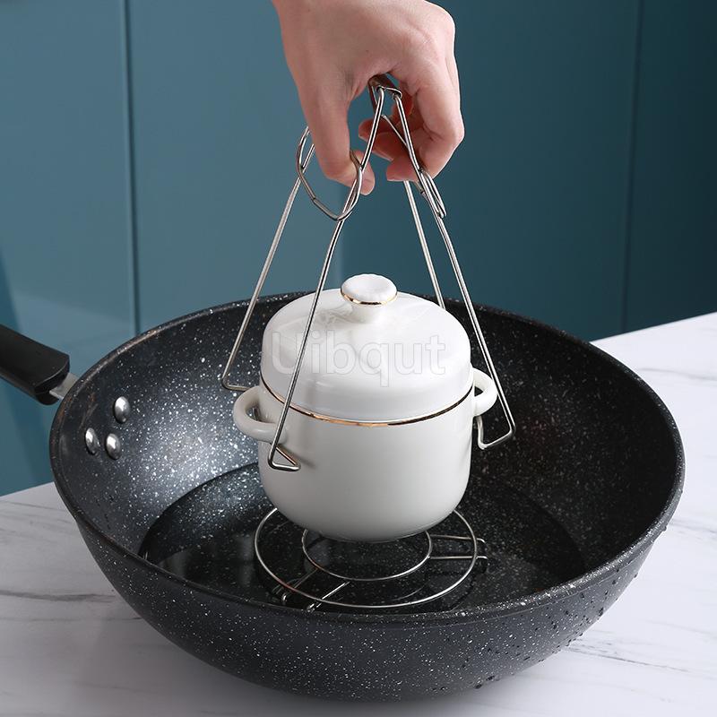 Creative Relief Ceramic Stew Pot Korean Pure White/golden Bone Porcelain Stew Bowl Bird's Nest Steamed Egg Bowl Kitchen Supplies