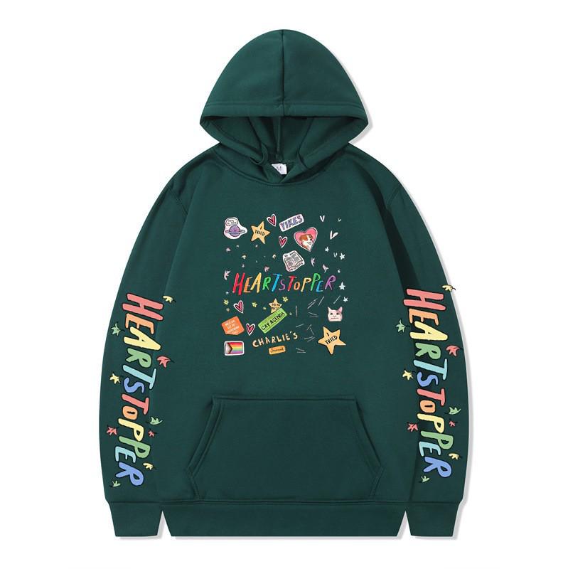 Heartstopper Nick & Charlie English Drama Loose Hoodie Sweatshirt - Autumn/Winter Collection