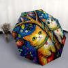 1pc Auto-Folding Umbrella with 3-Fold Design, 8-Bone Iron Frame, Perfect for Festivals, Travel, Daily Use, and Gifts!B052