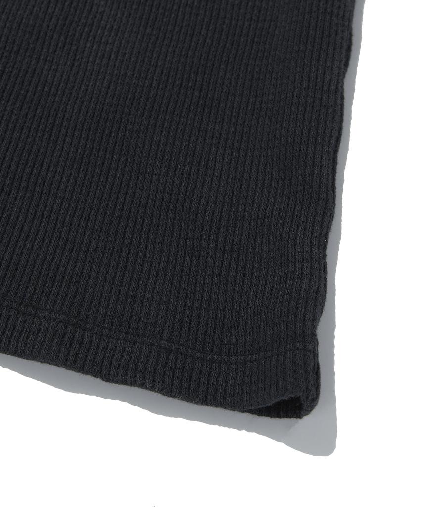 Seuweideu Washed Thermal Logo Tee [Black]