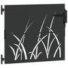 Garden Gate Black 85 X 100 Cm Powder Coated Steel