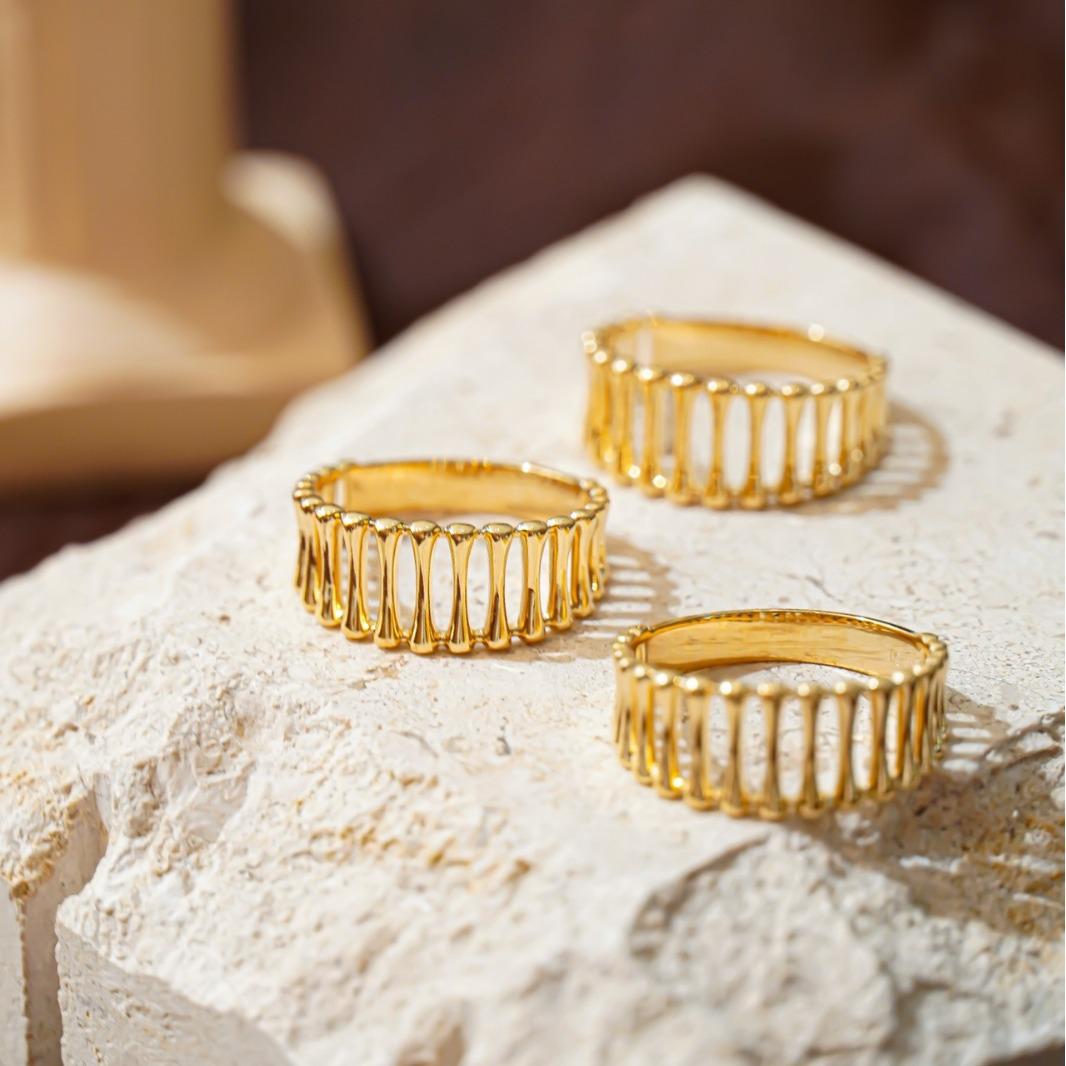 

Red Elk s925 Sterling Silver Versatile Light Luxury Pinky Ring for Women US Size 6