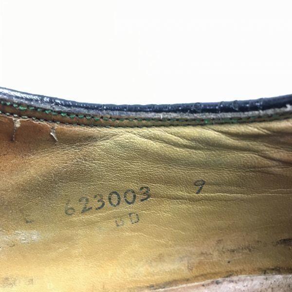 80s Vintage FLORSHEIM Kenmoor Wingtip Business Shoes Black Size Approx. 28.529.5(USED)