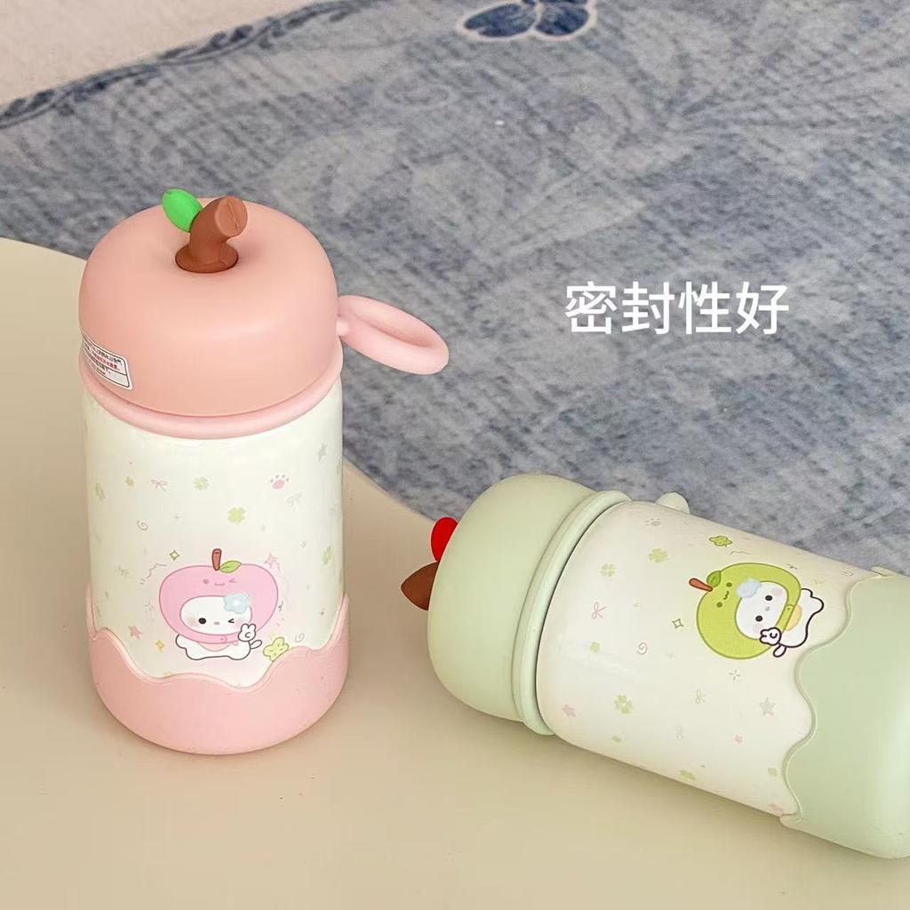 Water Cup Ins New Cute Super Cute Student Easy Cup High Quality Thermos Cup Cartoon High Value Direct Drink Girls