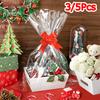 3/5PC Paper Material with Handle Birthday Ornament Storage Party Packaging Storage Party Gift Basket Easter 25x17x9cm