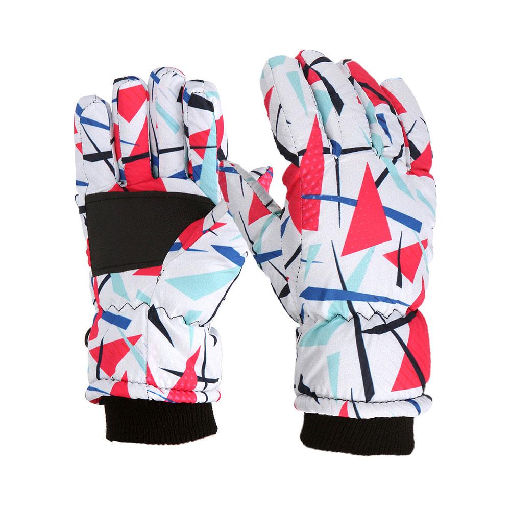 Kids Unisex Winter Snow Thermal Ski Gloves Outdoor Gloves For Boys Snowboard Cold Girls Waterpr J1Z9