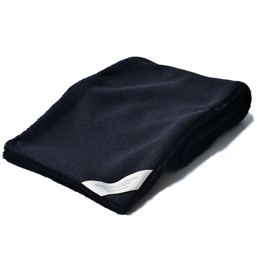 

Оригинальный флисовый теплый снуд Nakota, бесплатный шарф-труба из микро-боа, двусторонний, полностью черный, размер,