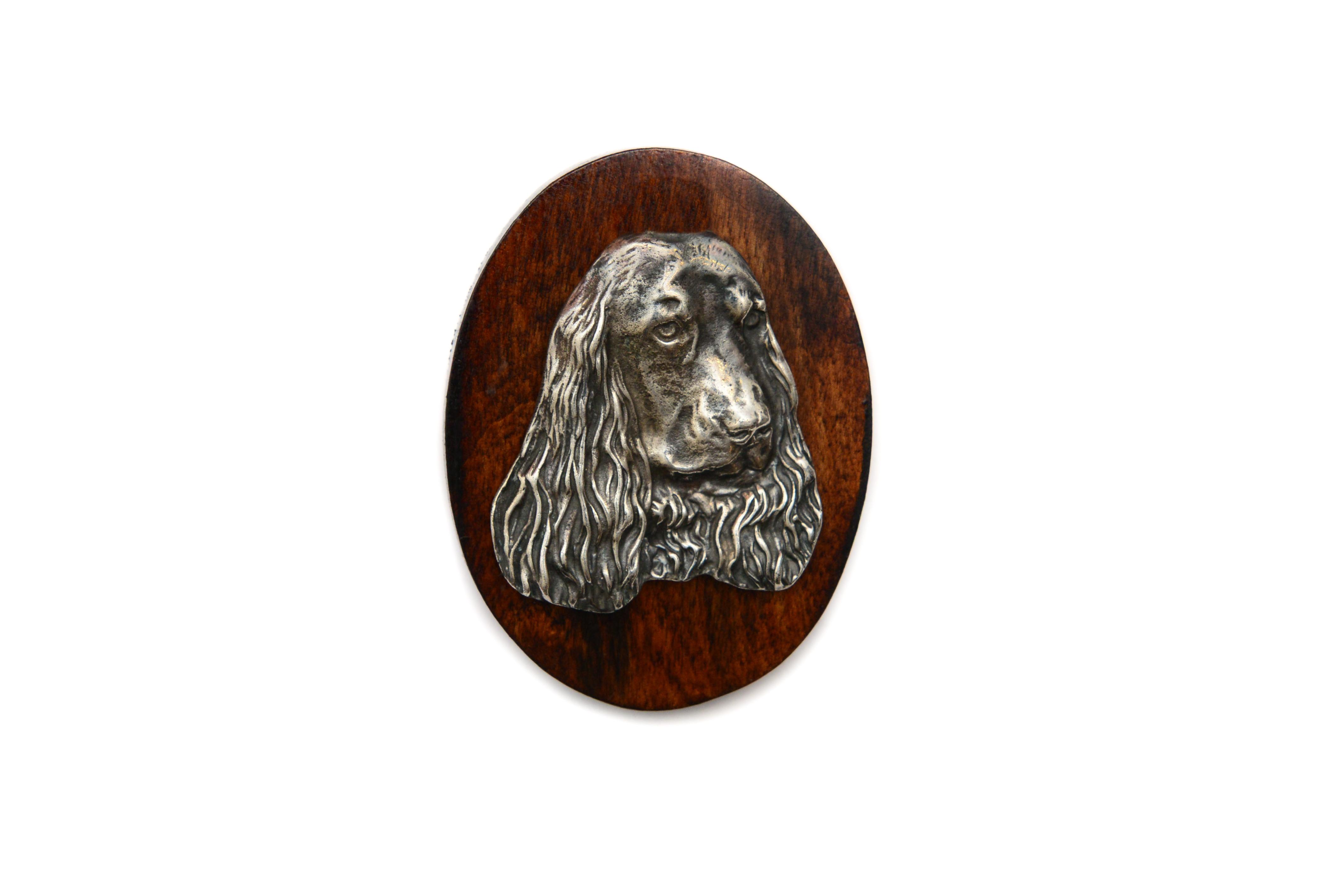

Clumber Spaniel - Dog show brooch, starter number clip, dog pin by Art-Dog коричневий