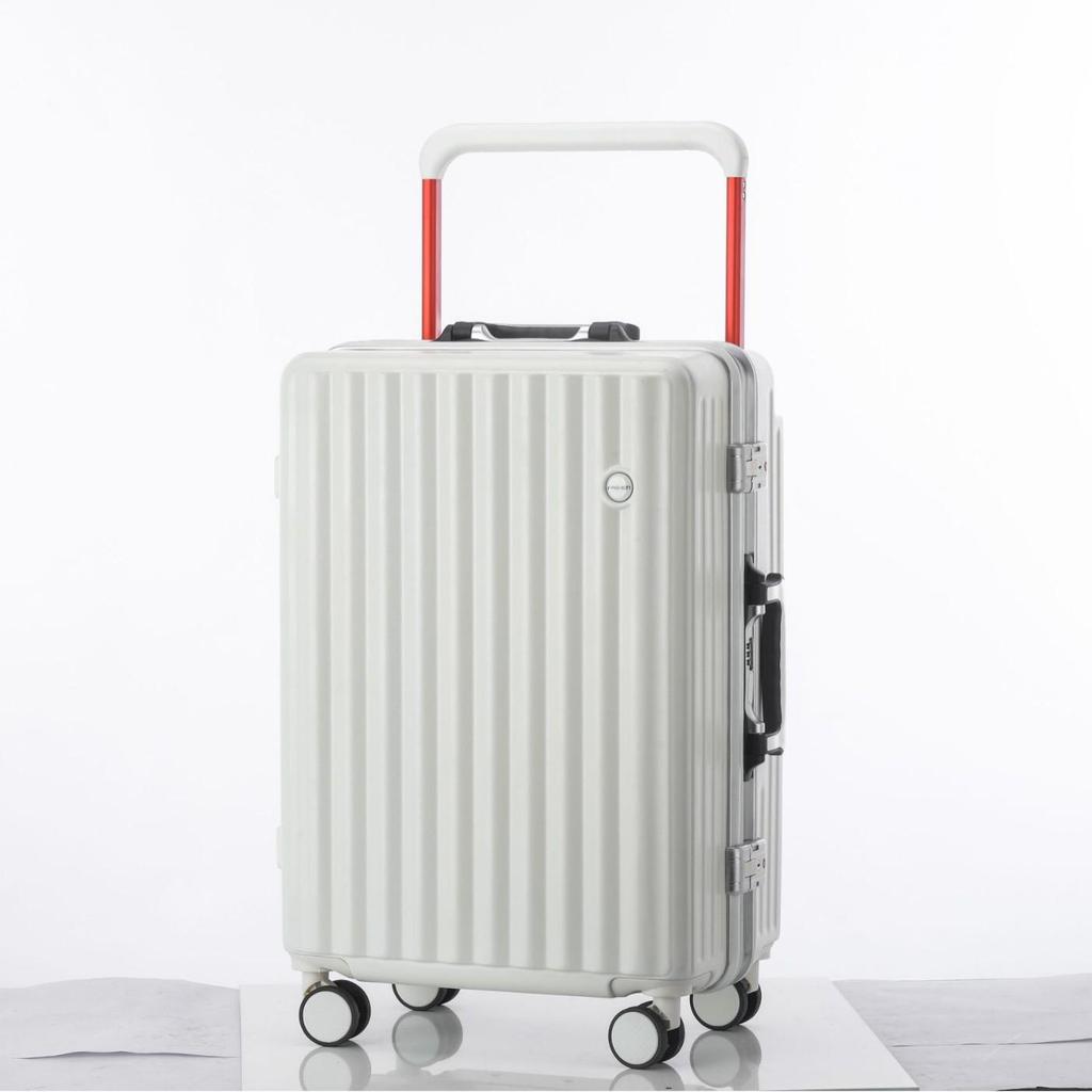 20-Inch Lightweight Aluminum Suitcase with Universal Wheels for Female Students