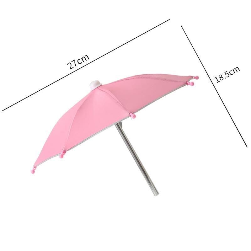 Mini Cycling Umbrella: Cute Mobile Phone Sunshade with Clip, Decorative Toy Umbrella