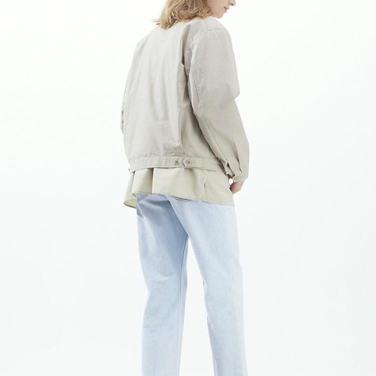 UNIQLO U Series SS23 Workwear Patch Pocket Single-Breasted Solid Jacket Men jackets Light-Beige 457985-30