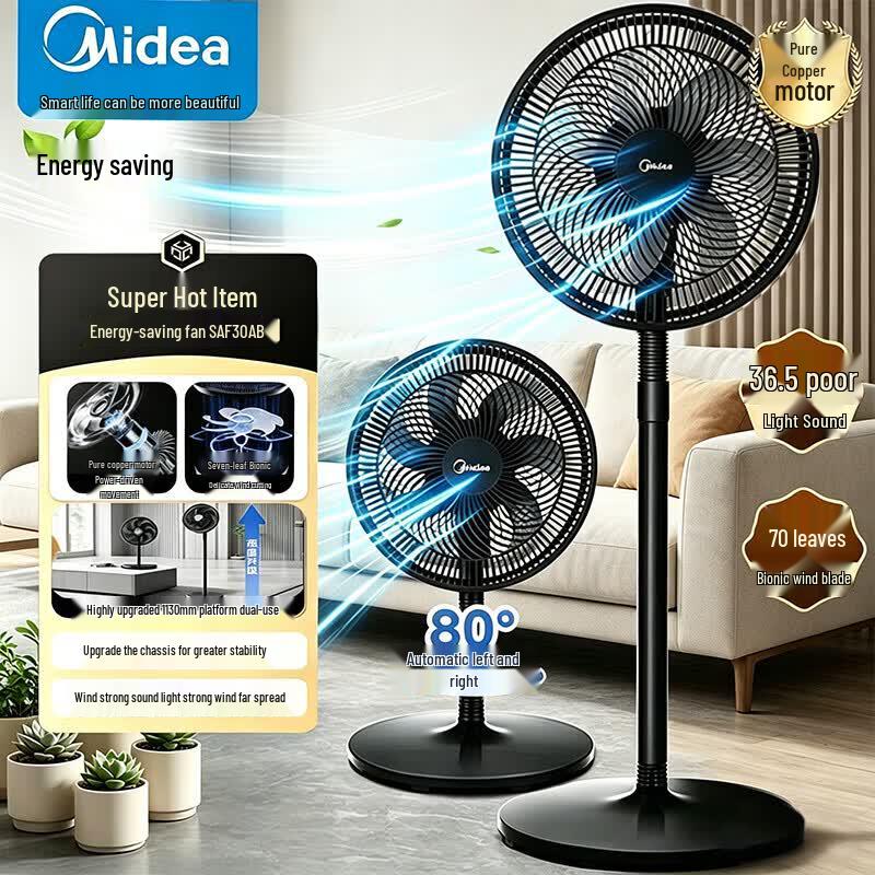 Midea Quiet 7-Blade Desk & Floor Fan