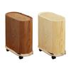 Trash Bin with Removable Wheels Rubbish Basket Sealed Lid Space Saving Waste