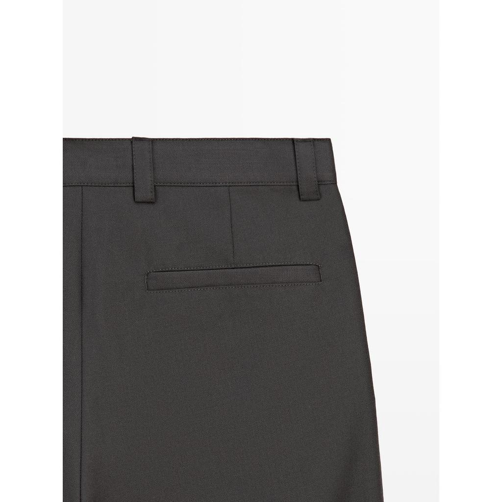 Masimodutti Wool Blend Relaxed Fit Pants