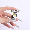 Katze Sänger Konzert Emaille Anstecknadeln Custom Don't Stop MEOW Broschen Reversabzeichen Kleidung Tier Schmuck Geschenk für Kinder Freunde