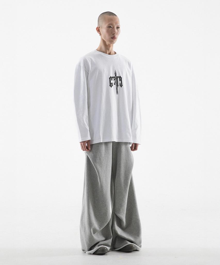 Paensyo 6:19 Cross Over Fit Long Sleeve - White