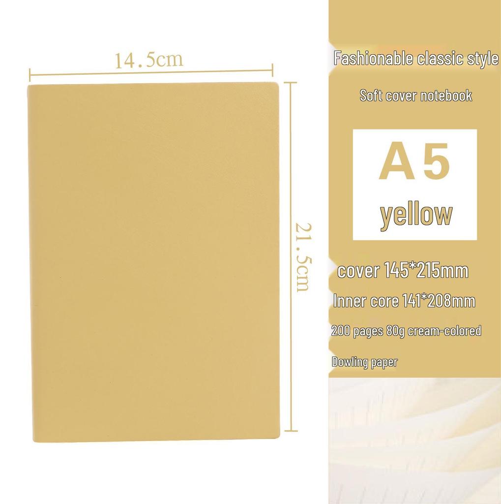 Korean Style Leather Cover Creative Diary Notebooks - Set of 5