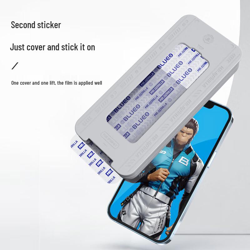 Blue Ape Tempered Glass Screen Protector with Dust-Free Applicator