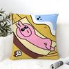 Cartoon Pink Funny Rabbit Friends  Pillow Case linen pillow case sofa home decor cushion cover cushion cove