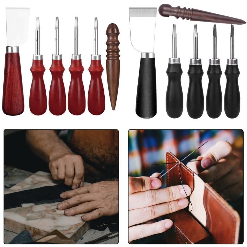 Leather Edging Skiving Beveler Metal Leather Skiver Tool Leather Cutting Trimmer Tool Wood Leather Edging Burnisher