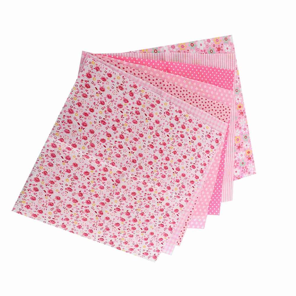 7Pcs Pure Cotton Material Cotton Fabric 50*50cm Square Size Patchwork Cloth  DIY Patchwork