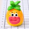 Cartoon Resin Miniature Fruit Figurine Mini Funny Big Mouth Banana Blueberry Pineapple Statue for DIY Crafts Dollhouse Fairy Garden Cake Decor