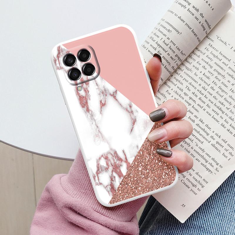 Case For Samsung Galaxy M33 M53 5G Phone Cover Vintage Marble Watercolor Painting Silicone tpu Funda For Samsung M55 M54 M34 M13