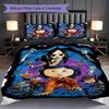 1PC Coraline Pattern Bedding Quilt Set Quilt Cover Pillowcase Home Decoration Birthday Gift (1 * Duvet Cover + 2 * Pillowcase, Without Core)