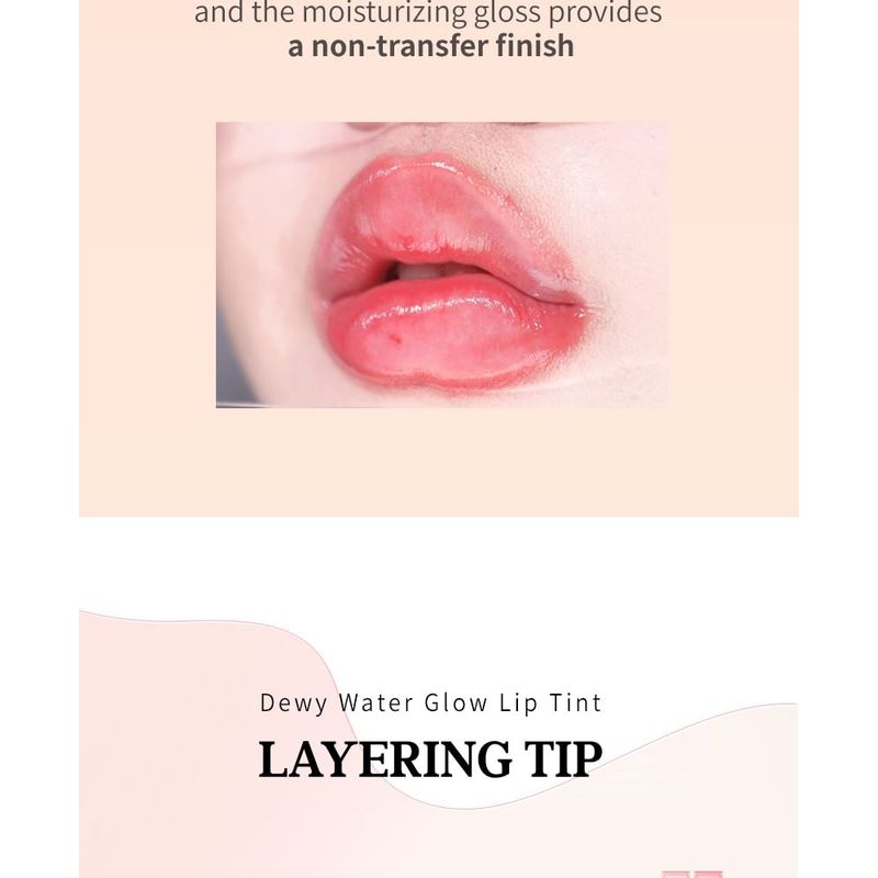 MACQUEEN - Dewy Water Glow Lip Tint - 9 Colors