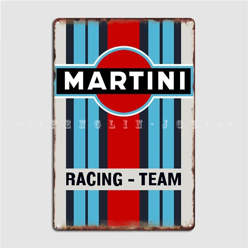 Металлическая вывеска Martini Racing Настенная роспись Заказной паб Дом Жестяная вывеска Постер 20x30cm