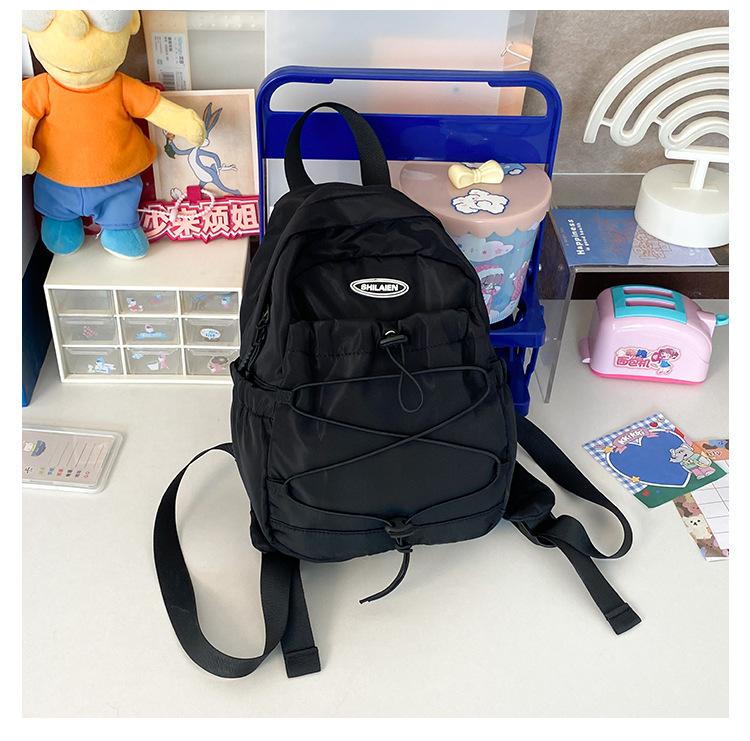 Schoolbag Japanese Mini Outdoor Mountaineering Small Backpack Women's Tide Cool Sports Adult Camping Hiking Lightweight Rope Backpack