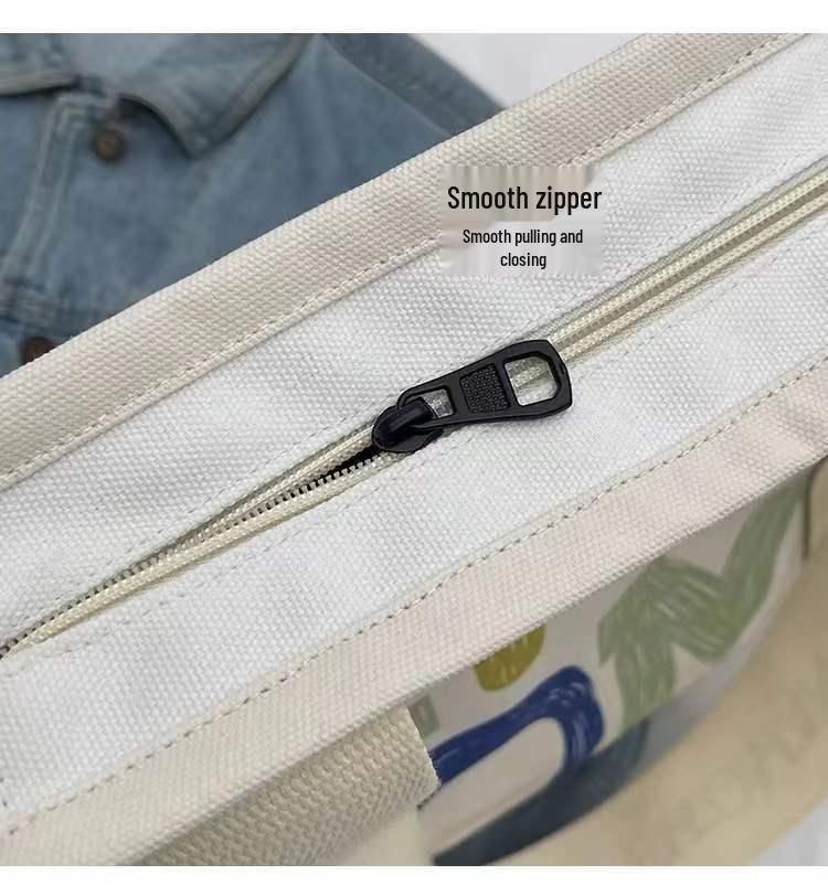 Damen Canvas Tote mit großem Fassungsvermögen für Sommerausflüge, den lässigen Arbeitsweg, Kurztrips & Shopping