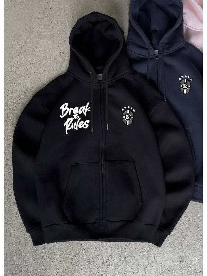 2025 European Unisex Hooded Casual Sports Zipper Cardigan for Autumn/Winter