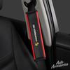 For Porsche MO82Pcs Car Seat Belt Shoulder Cover Safety Protector Pad Carbon Fibre For Porsche Cayenne Panamera Macan 911 Taycan Boxster Cayman