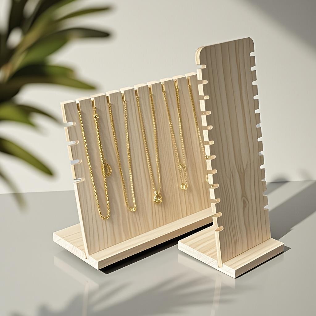 1pc Wooden necklace display rack, independent jewelry storage rack, bracelet and pendant holder, jewelry rack
