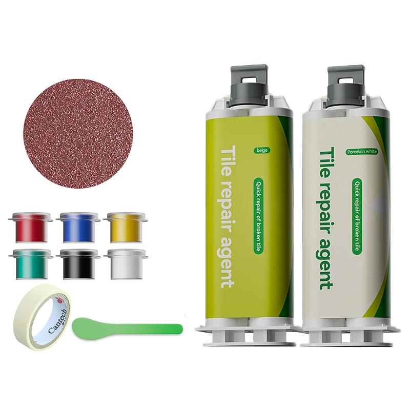 Tile and Marble Repair Compound, Floor Tile Grout, Epoxy Resin AB Adhesive, Adhesive for Filling Holes and Cracks