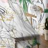 Ranunculus Anemone Jellyfishes Flowers Chiffon Sheer Curtains for Living Room Bedroom Decoration Window Voiles Tulle Curtain