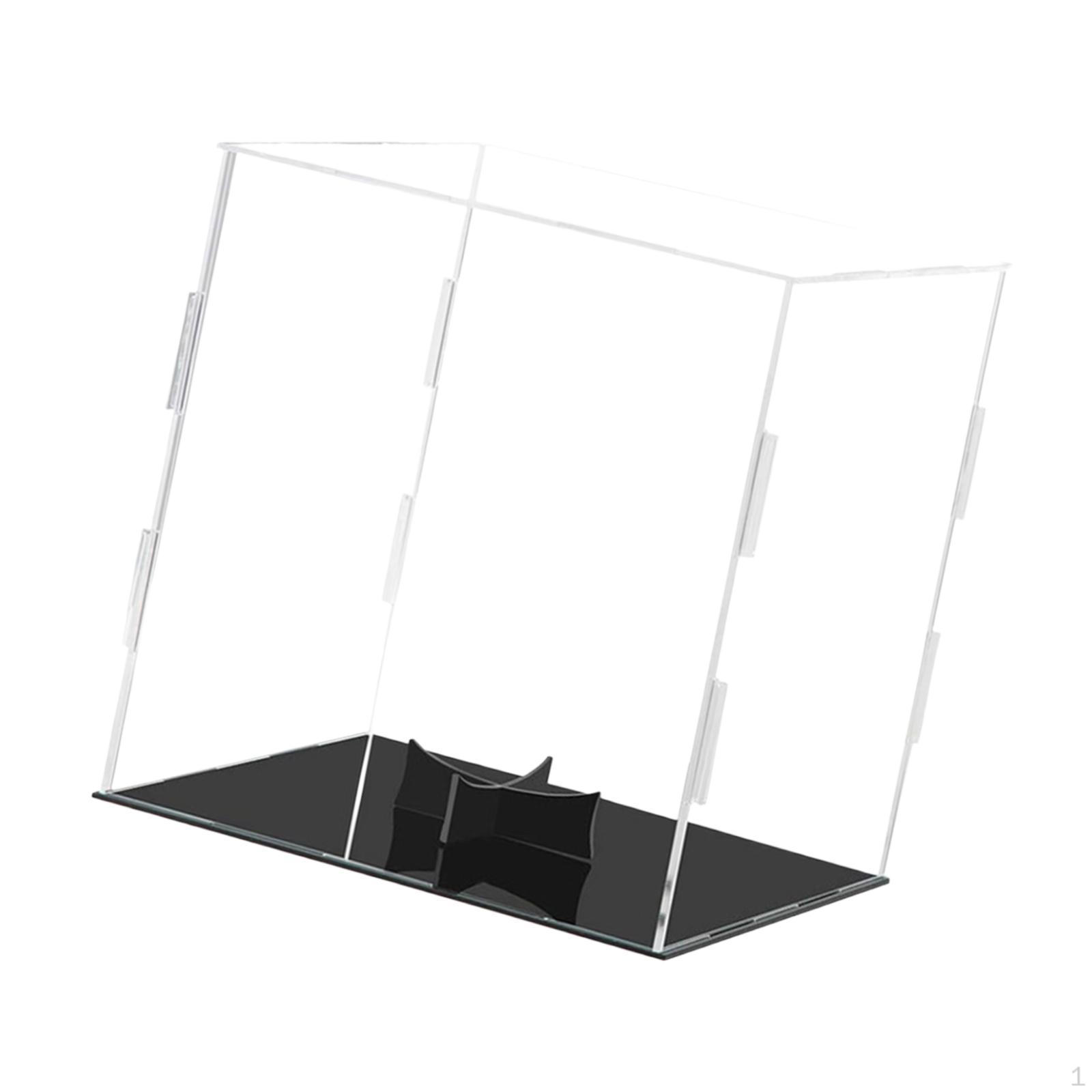 Acrylic Display Case Clear Collectible Box DIY Assembly Collection Stand