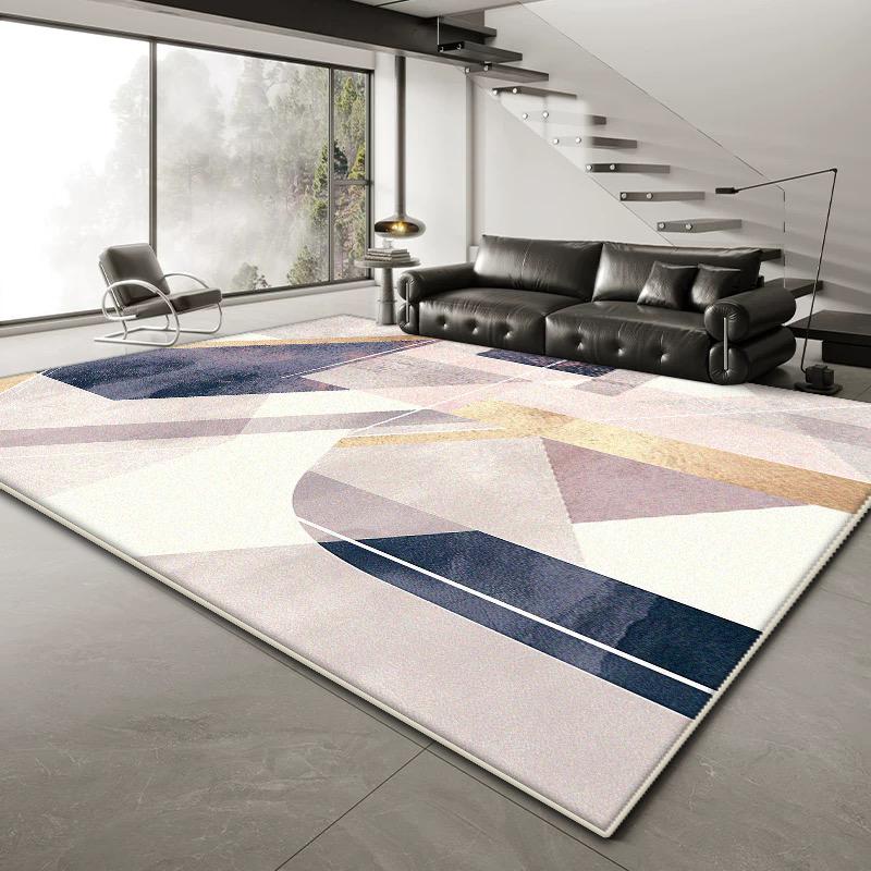 Tappeti Geometrici Nordici Grandi per Decorazione Soggiorno Casa Divano Tavolini da Caffè Tappeto 200x300 Camera da Letto Comodino Morbido Tappetino Antiscivolo