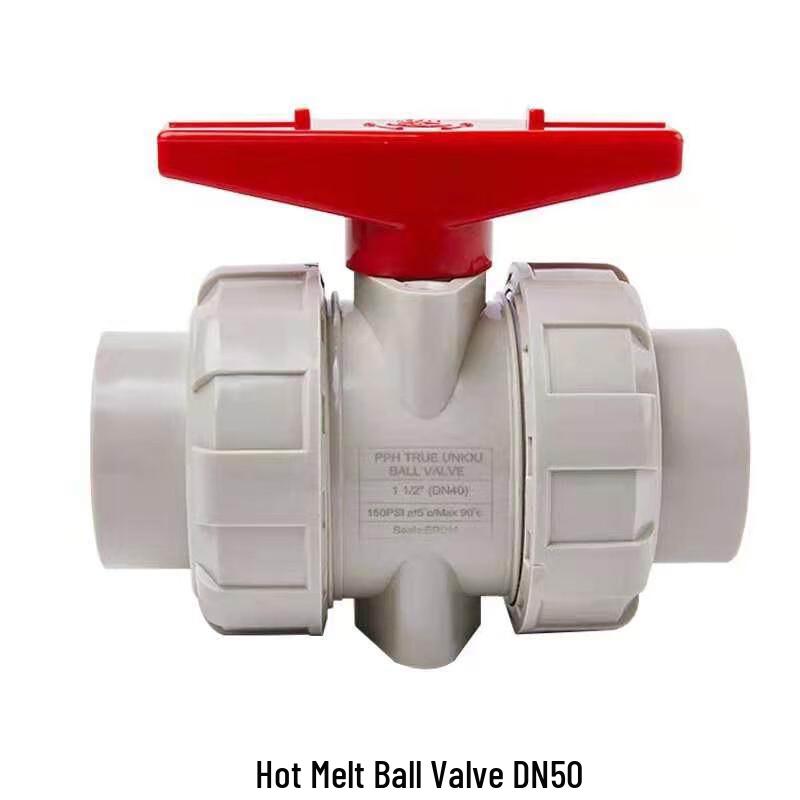 Jinghong PPR Double Union Hot-Melt Ball Valve DN50