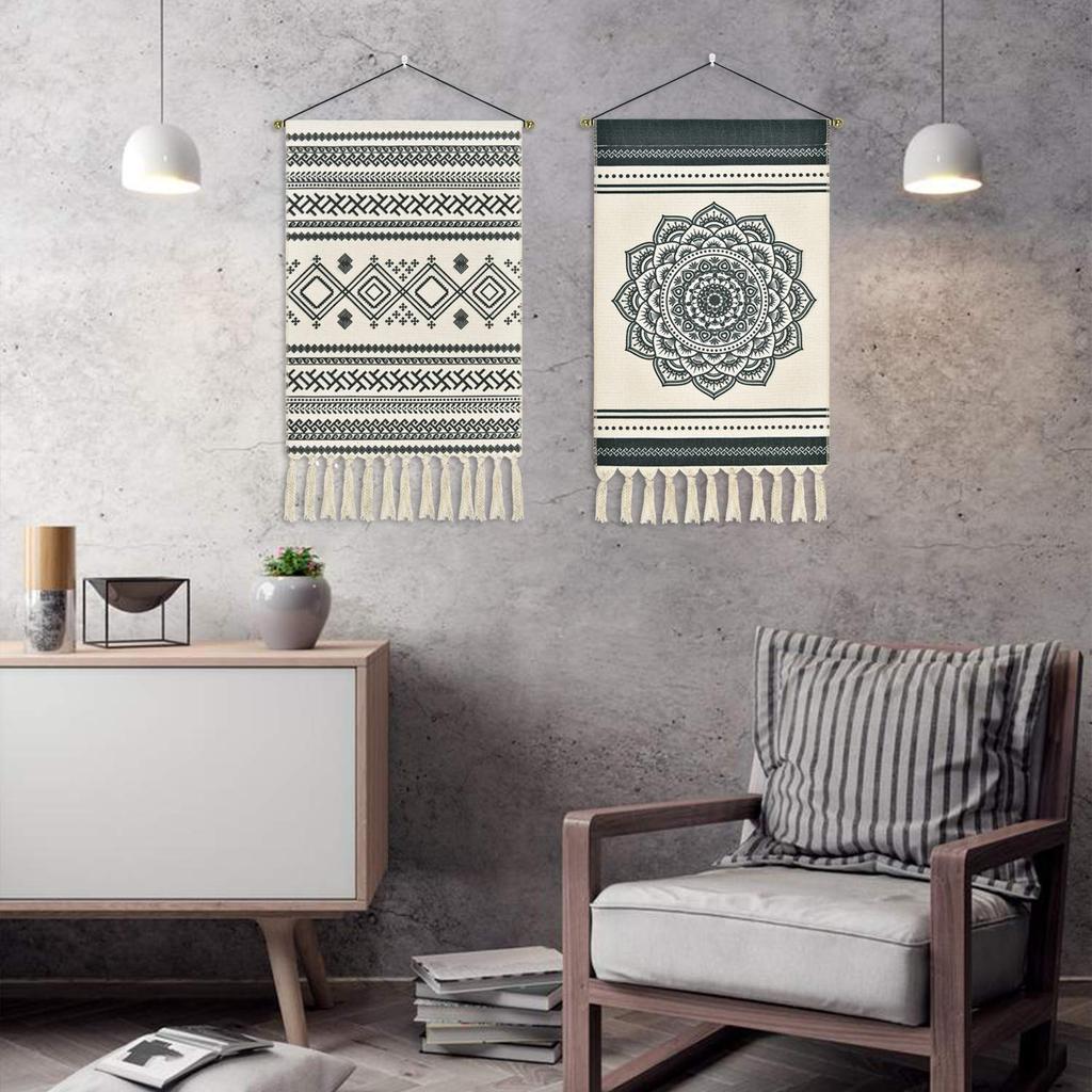 Shiny Flower Bohemian Style Tapestry Mantra Wall Wall Decorative Cotton Decorative Interior Multifunctional Fabric Room and Window Living Unique