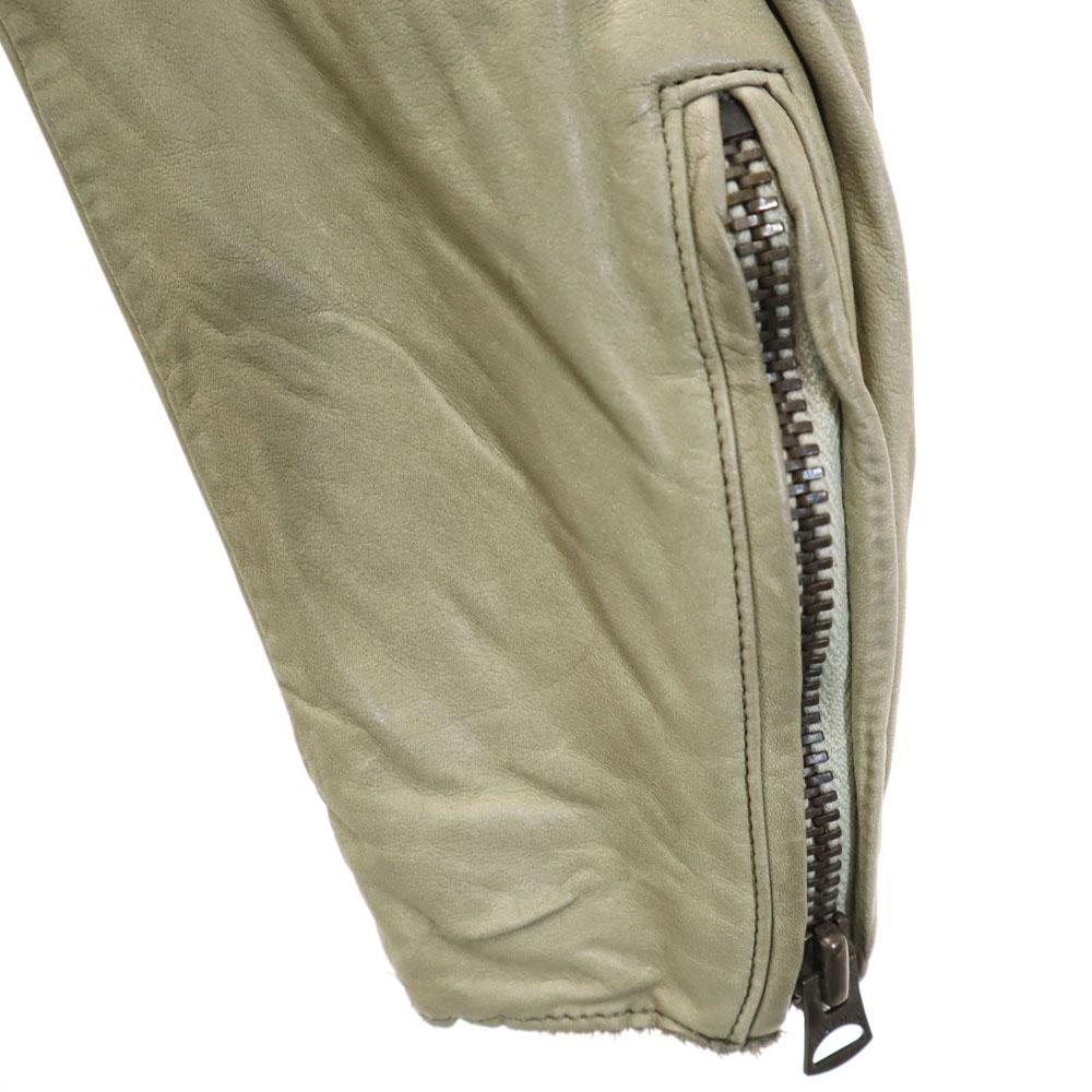 Sisii Made In Japan Cowhide Leather Jacket XS Beige Women Used