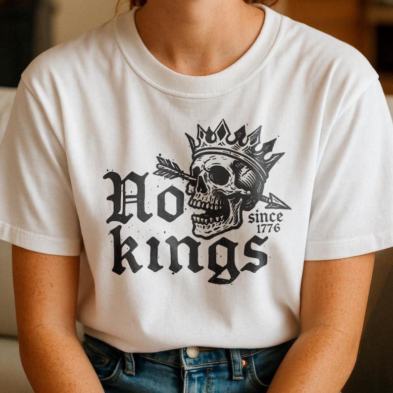 No Kings Since 1776 Tee | Anti-Fascist Political Protest Shirt Unisex Tee Unisex T-Shirt XXXXL