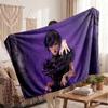 Warm Flannel BlanketWednesday Addams Soft Cozy Throw Blanket for Bedroom Couch