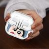 Case For Samsung Galaxy Buds 2 3Pro 4Pro Live 4 Pro 2Pro 3 FE Clear Earphone Cases Cover With Hook Crayon ShinChan Cartoon