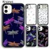 Krajews Colorful Dragonfly Phone Case Cover For iPhone 17 Air 16 15 14 Plus 12 13 Pro Max Coque Shell Fundas