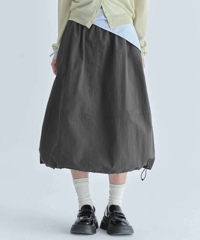 CGP (Women'S) Nylon Long Skirt - Charcoal