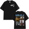 Rapper Milo J La Vida Era Mas Corta Album Graphic T Shirts Unisexs Unisex Hip Hop Tshirt Cotton Short Slevee Tshirts Streetwear