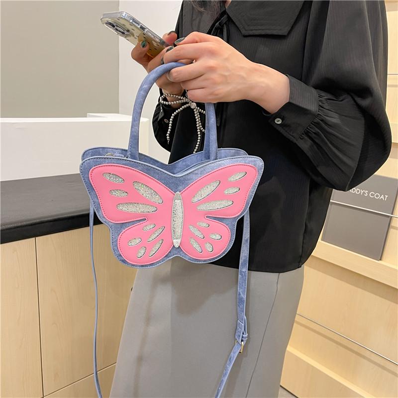 Bgas this year popular bag 2025 Mori soft girl fashion personalized design ins portable messenger small square bag pu