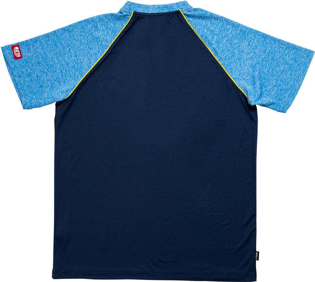 Stiga Team II Table Tennis Short Sleeve Navy x Size L Shirt, Blue,